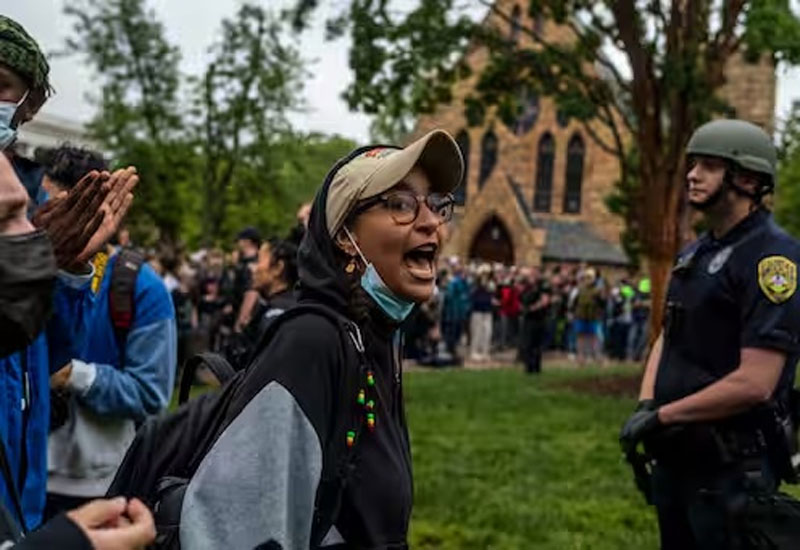 На пропалестинской акции протеста в Университете штата Вирджиния задержали 25 человек