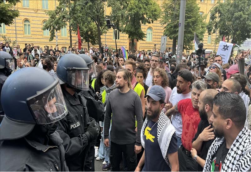 В Берлине произошли стычки во время демонстрации в поддержку Палестины