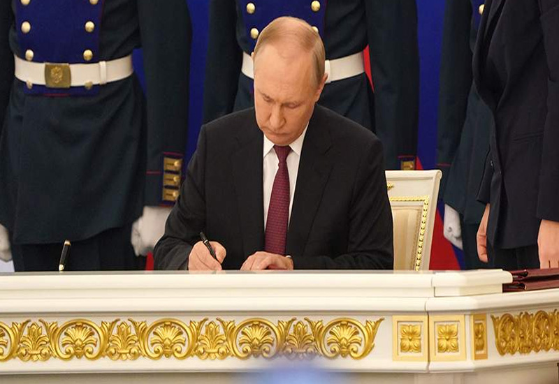 Путин подписал указы о вхождении новых территорий в состав РФ