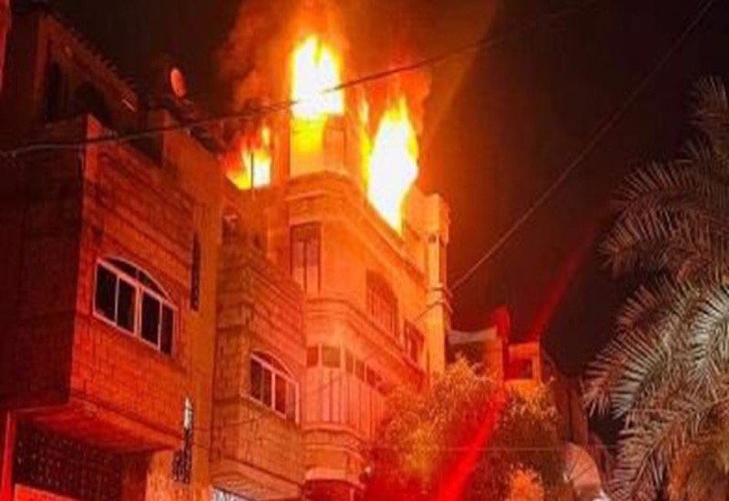 Страшный пожар произошёл в Газе
