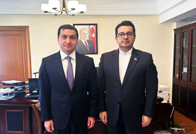 Помощник президента Азербайджана встретился с послом Ирана в Азербайджанe