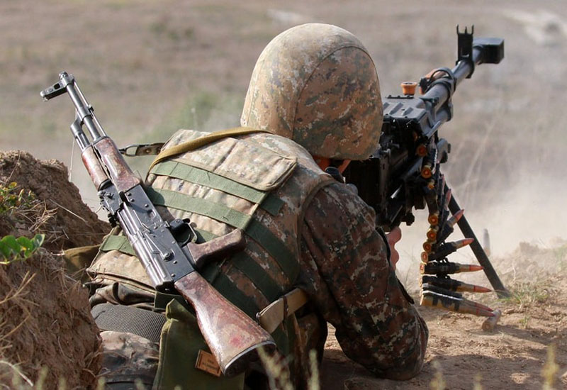 Армяне обстреляли позиции азербайджанской армии в Лачыне