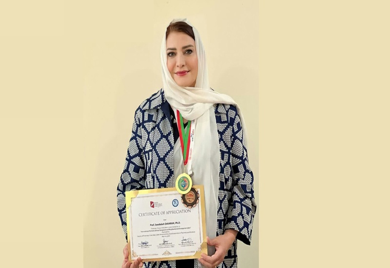 Мусульманка из Тебриза награждена золотой медалью Европейской академии изобретателей