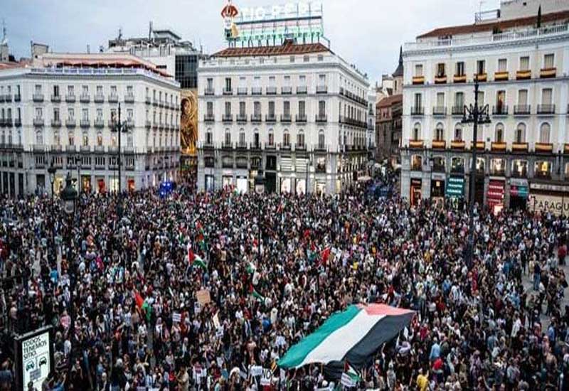 В Испании прошли акции протеста против действий Израиля в секторе Газа