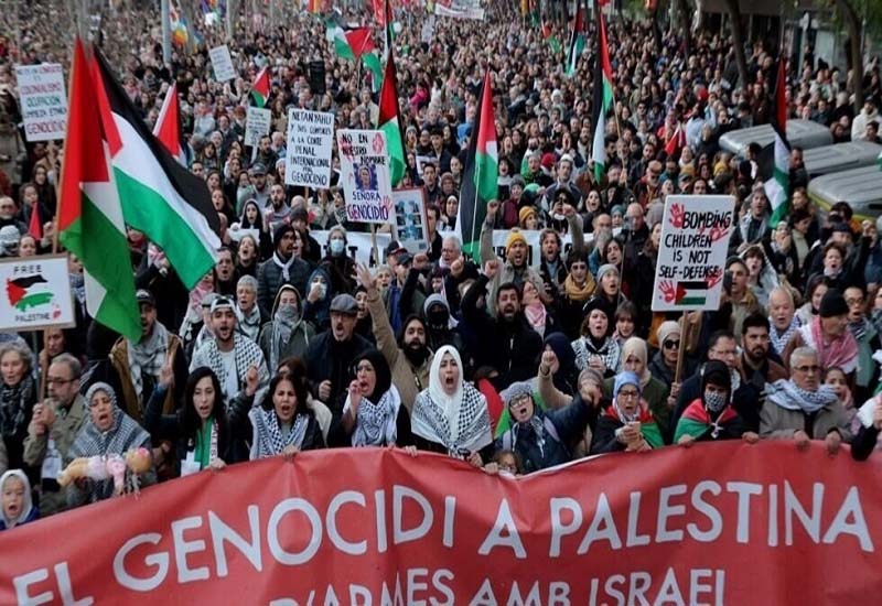 Демонстрации сторонников Палестины в городах Риме и Милане